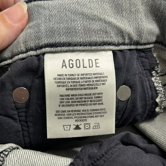 Agolde Pinch Waist Skinny in Interlude Size 265 Jeans Gray Wash 5 Pocket Denim - Picture 14 of 15